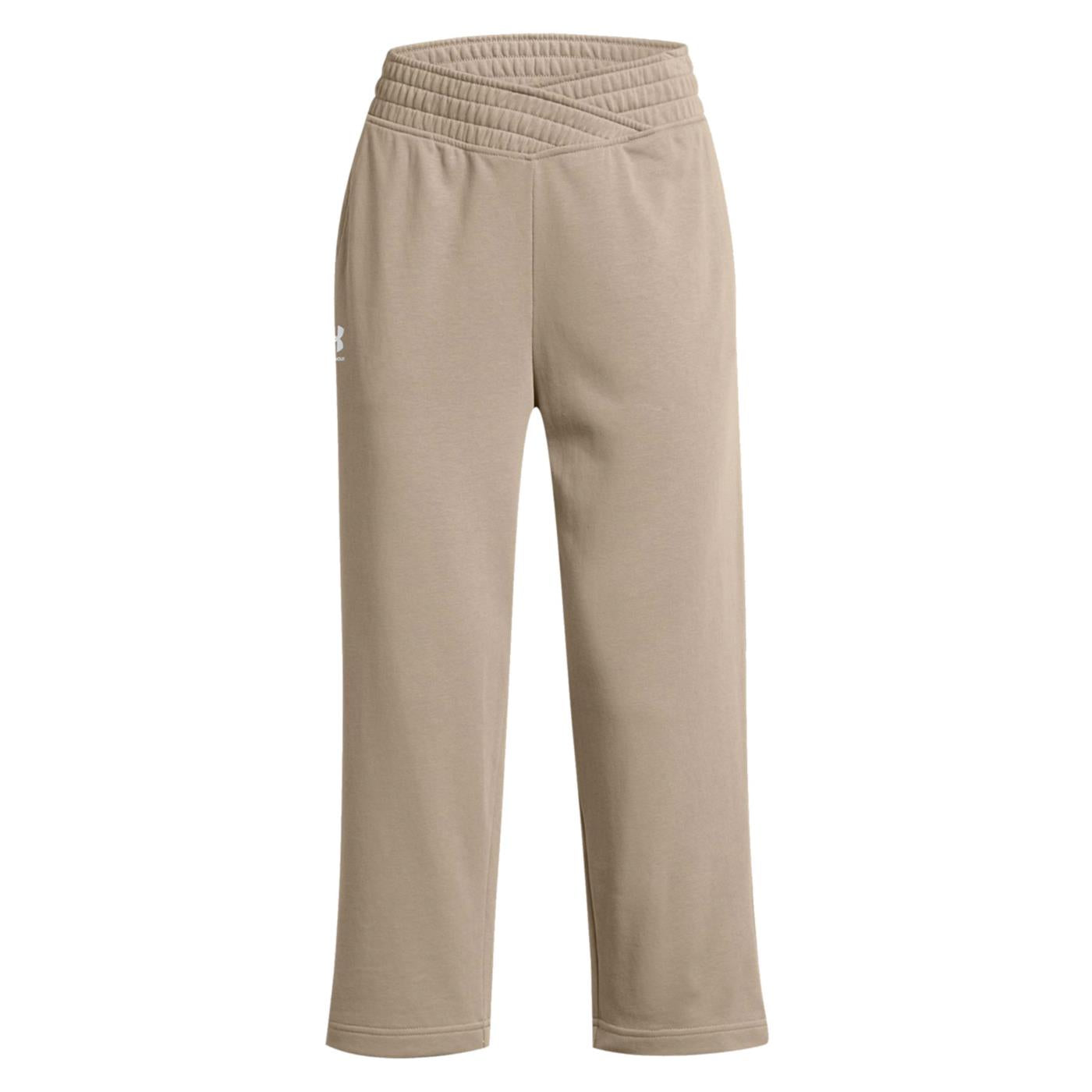 UNDER ARMOR RIVAL TERRY CROP WIDE LEG