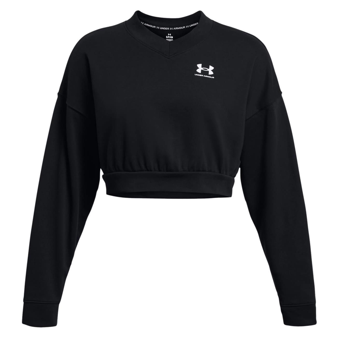 UNDER ARMOR RIVAL TERRY CROP CREW W