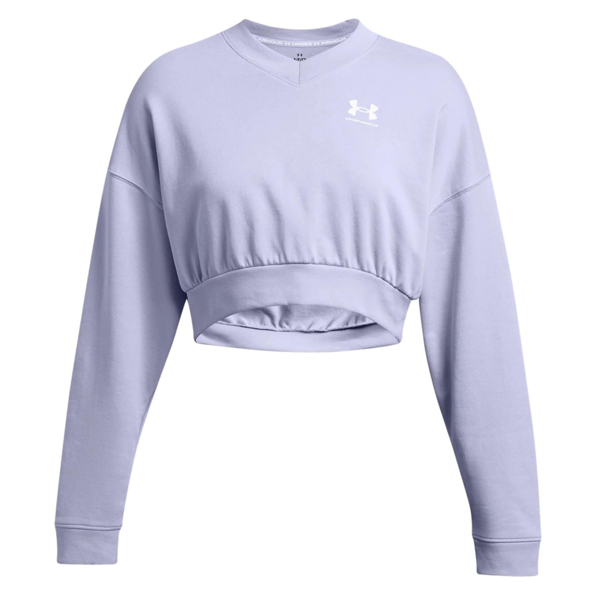 UNDER ARMOUR RIVAL TERRY CROP CREW W