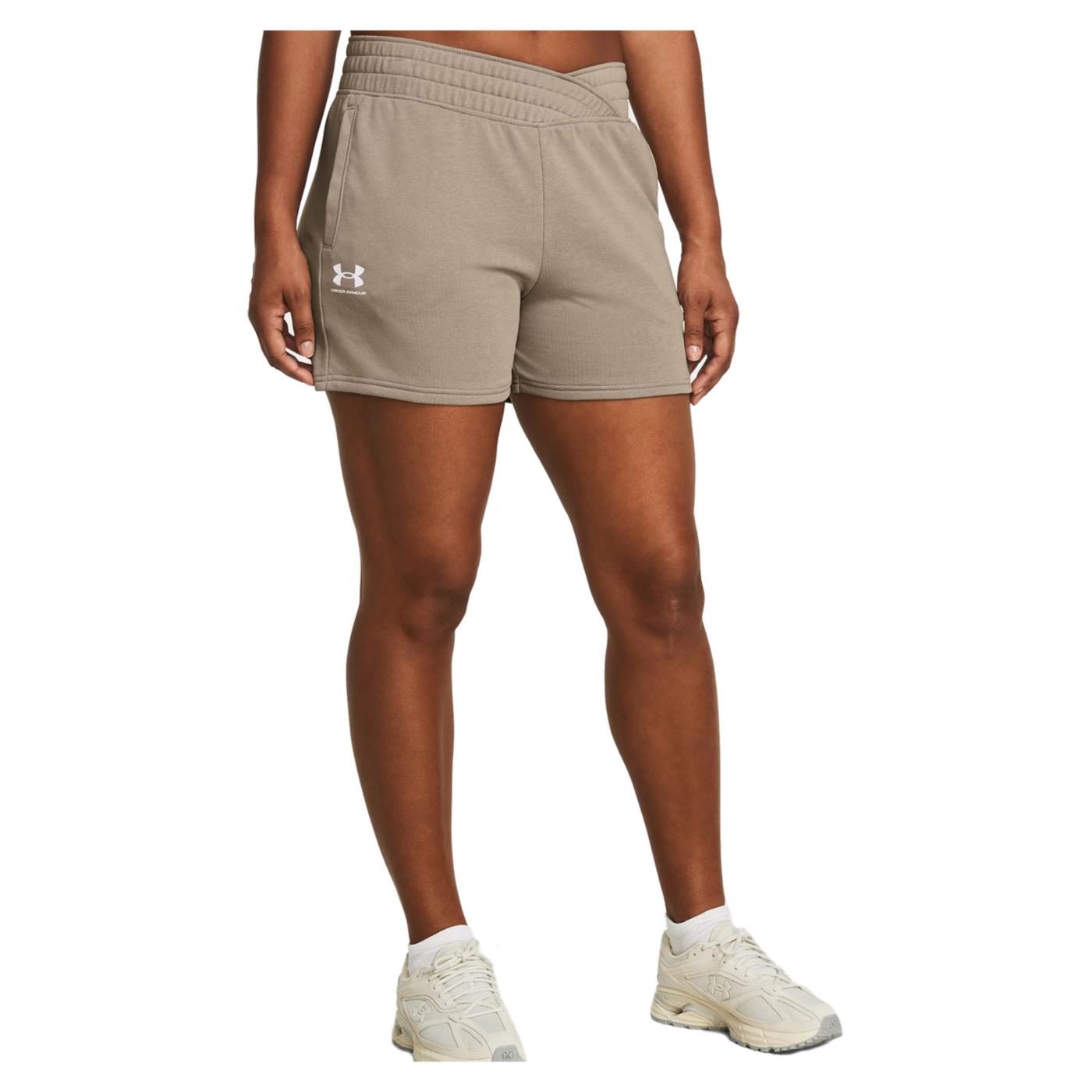 UNDER ARMOUR RIVAL TERRY SHORT WOMAN