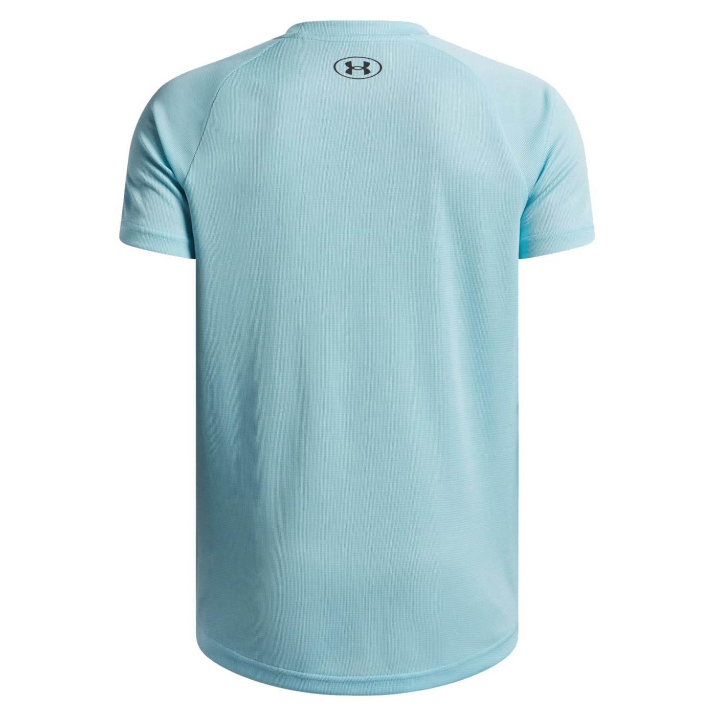 UNDER ARMOUR BOY TECH TEXTURED SS TEE - Azzurro - vista 2