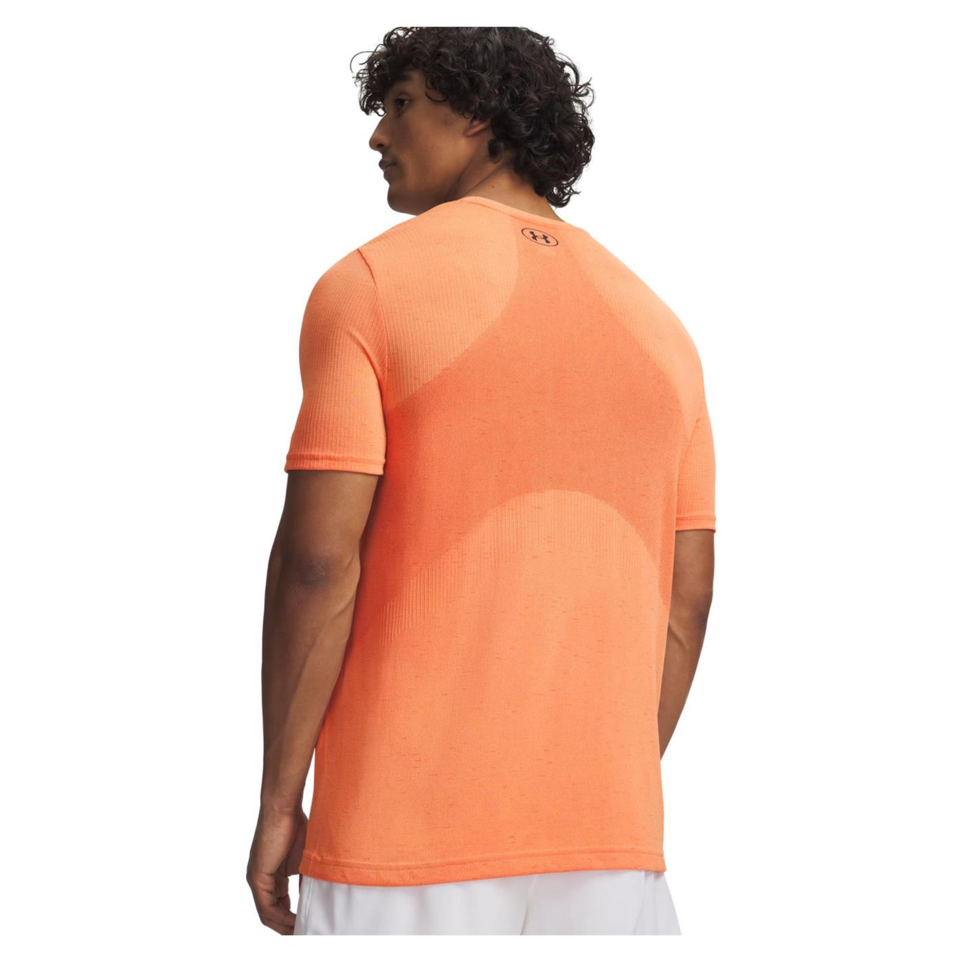 UNDER ARMOUR VANISH SEAMLESS SS TEE - Arancione - vista 2