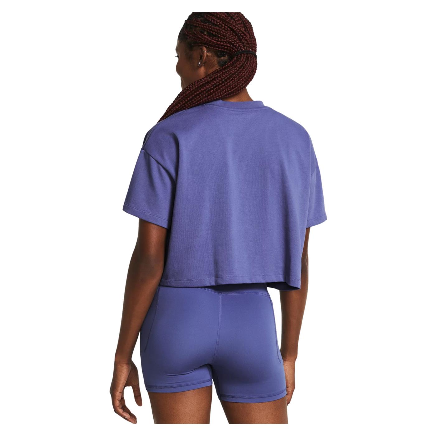 UNDER ARMOUR HW SCRIPTED CROP SS TEE W