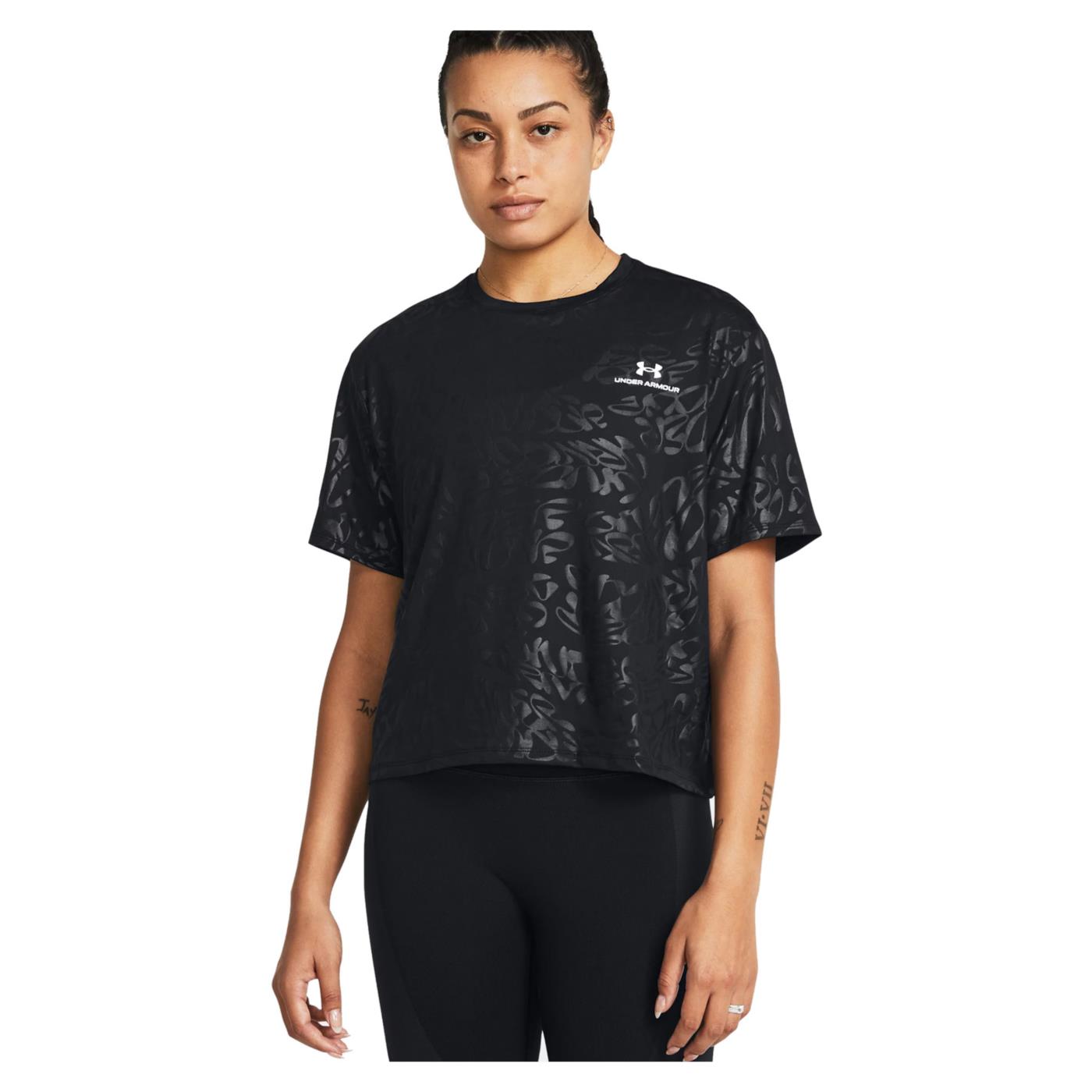 UNDER ARMOUR RUSH ENERGY EMBOSS CROP W