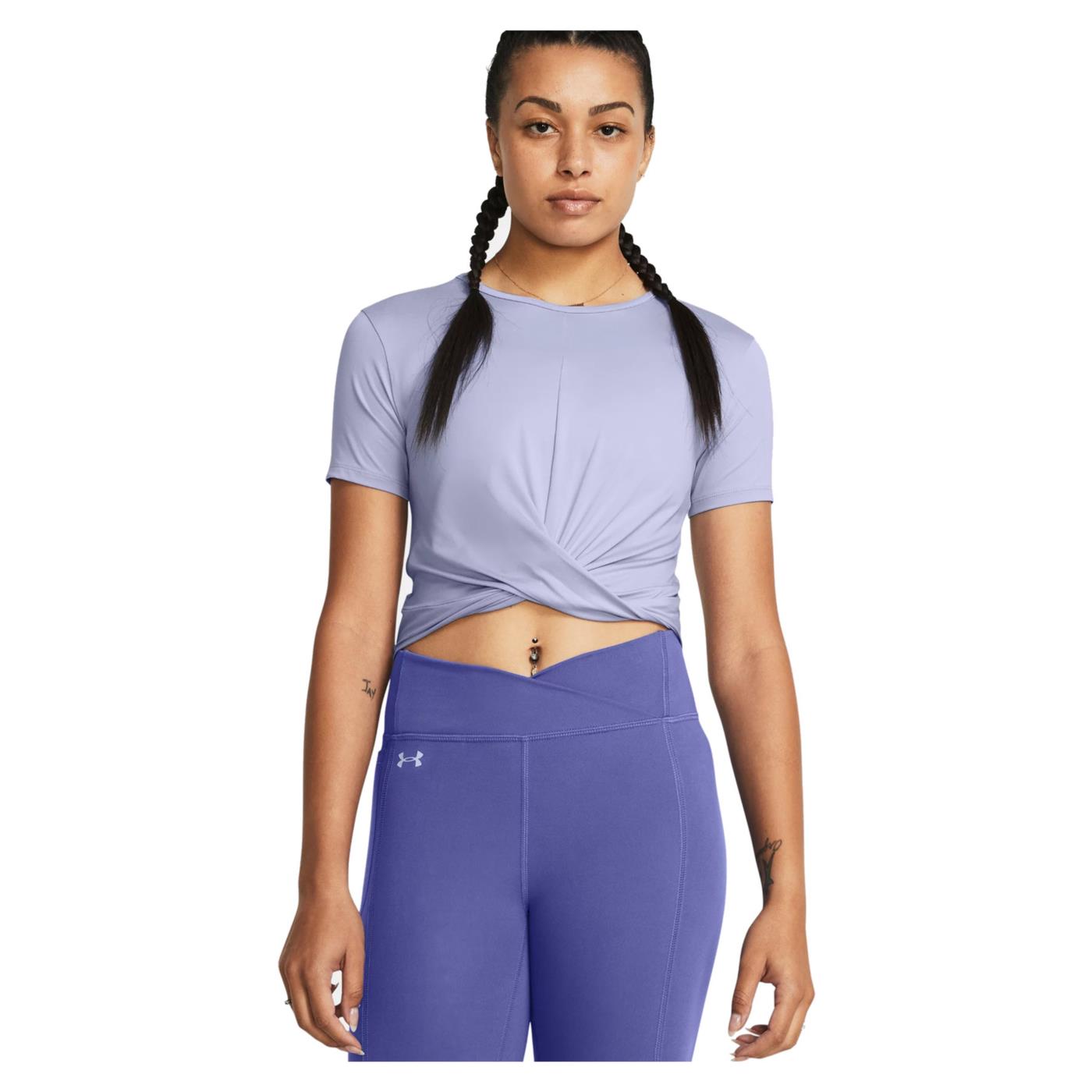 UNDER ARMOUR MOTION CROSSOVER CROP TEE