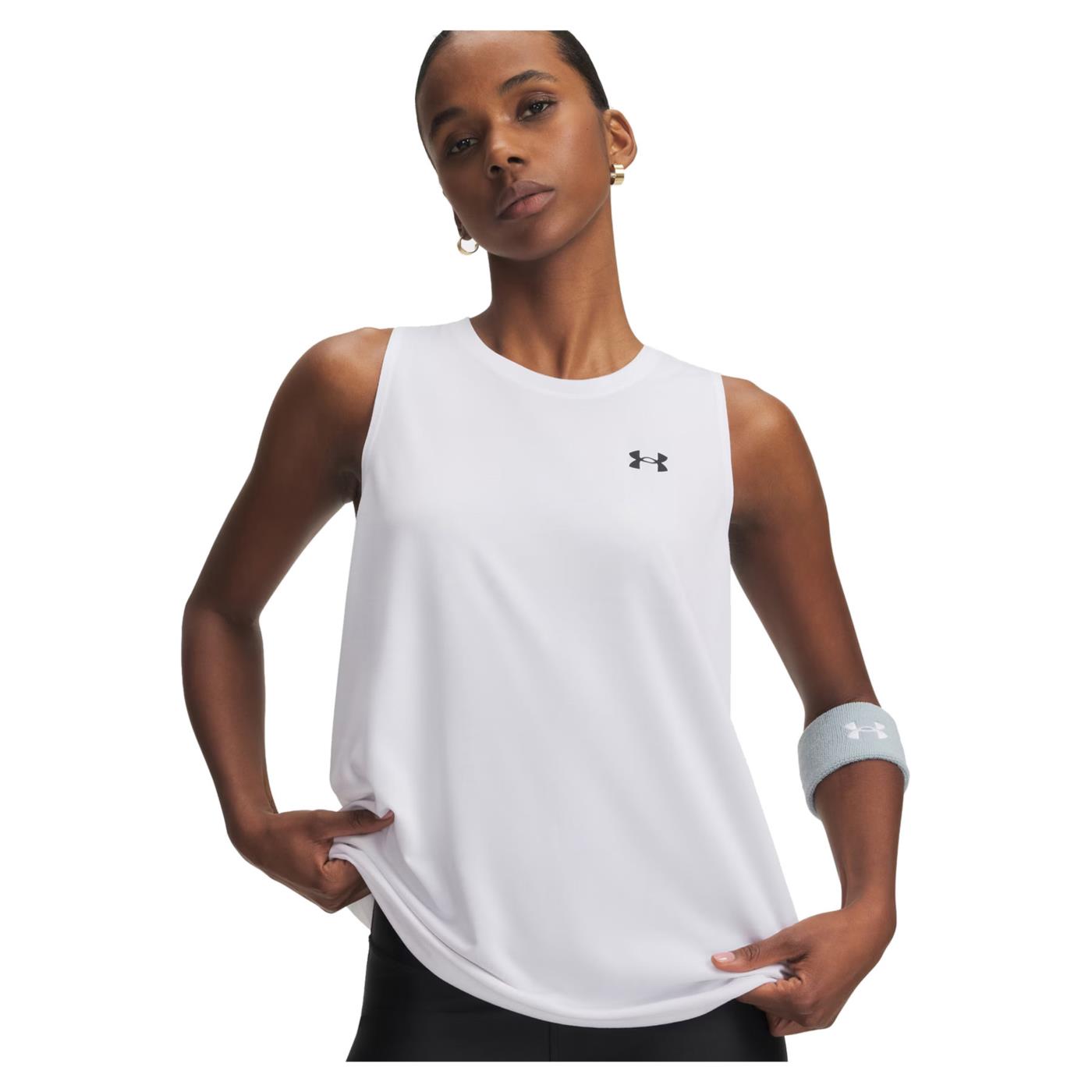 UNDER ARMOUR W TECH TANK SOLID - Bianco - immagine principale