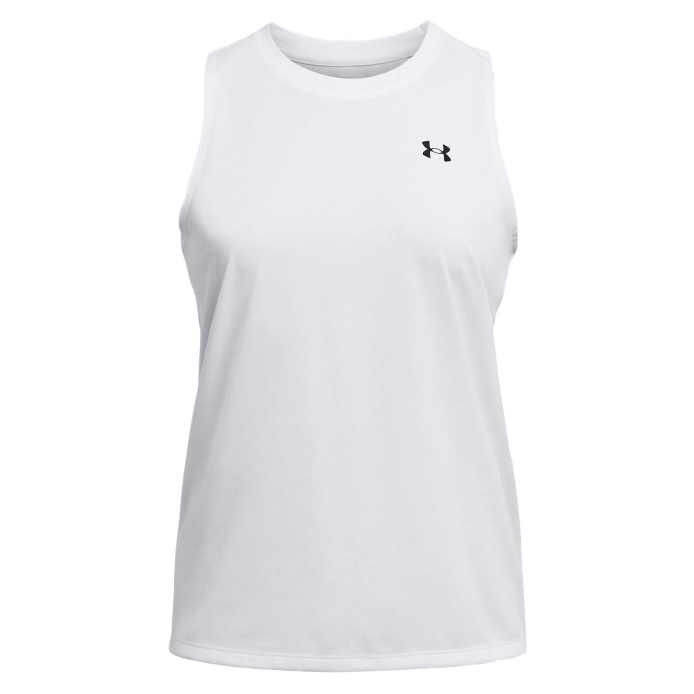 UNDER ARMOUR W TECH TANK SOLID - Bianco - vista 3