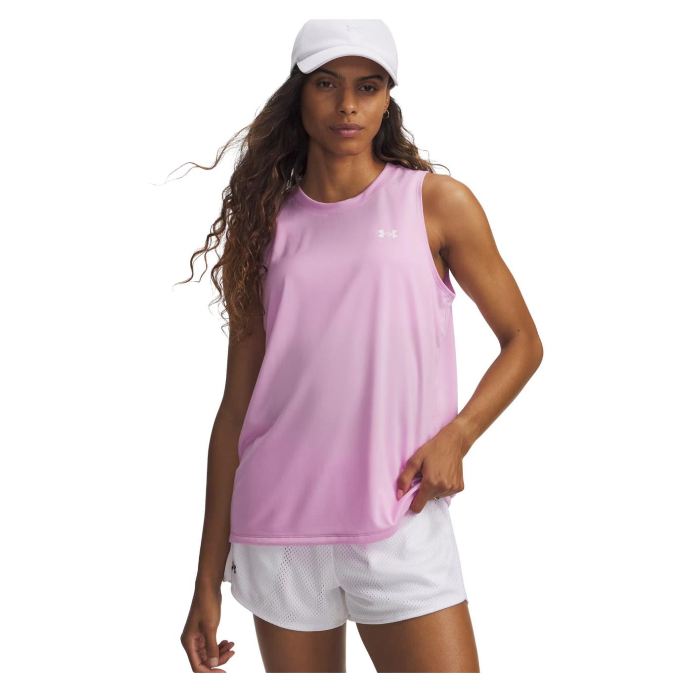 UNDER ARMOUR W TECH TANK SOLID - Rosa - immagine principale