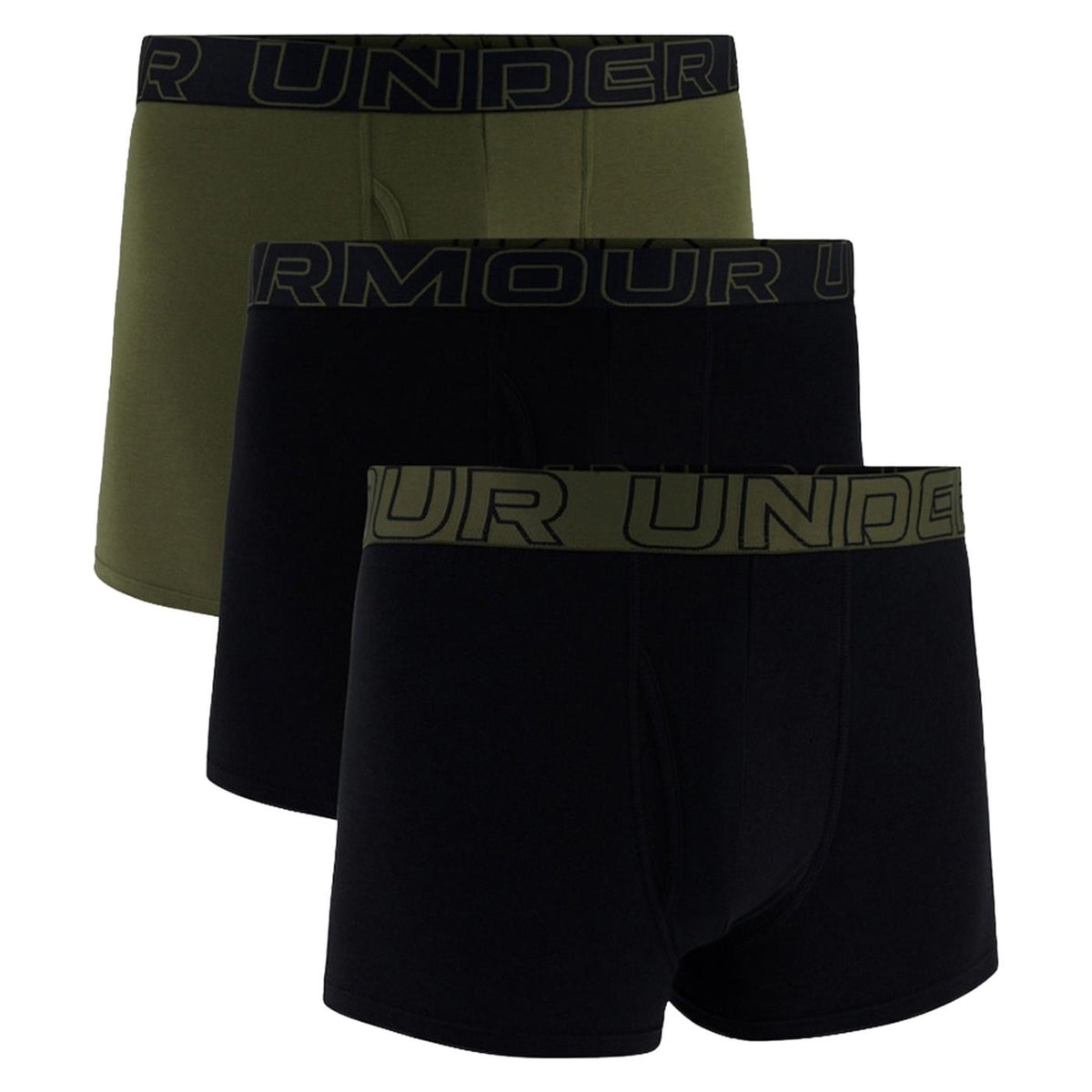 UNDER ARMOUR PERFORM COTTON 3PK SHORTS