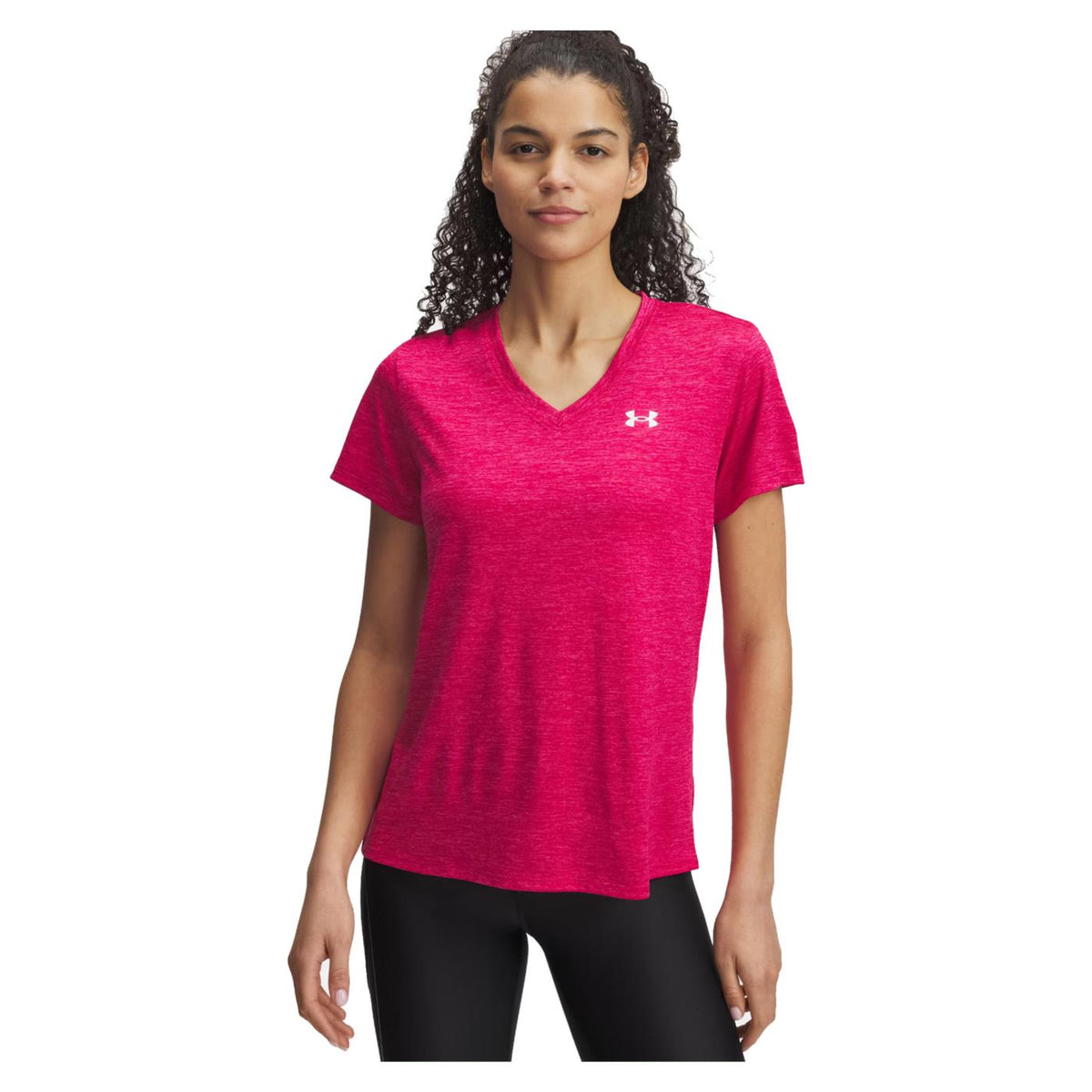 UNDER ARMOR W TECH TEE V-NECK TWIST