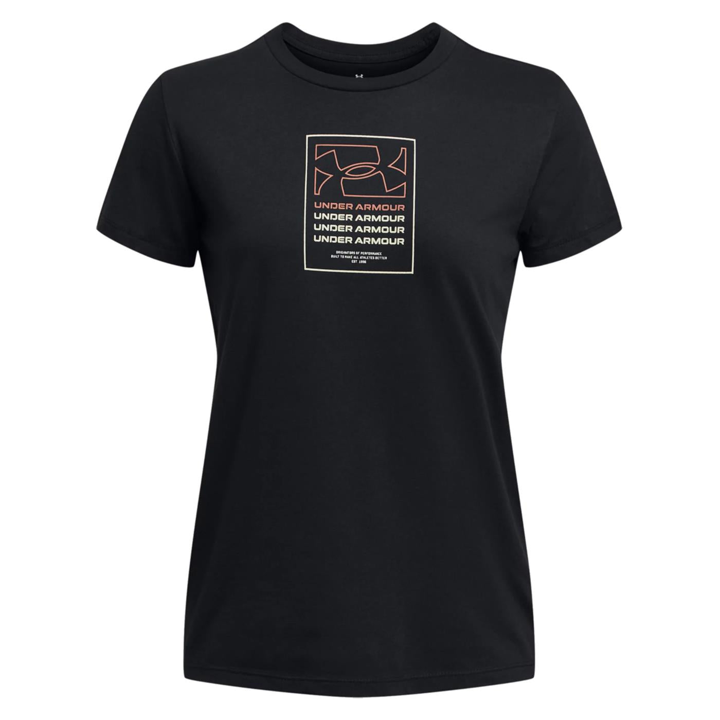 UNDER ARMOR BOX WORDMARK SS TEE WOMAN
