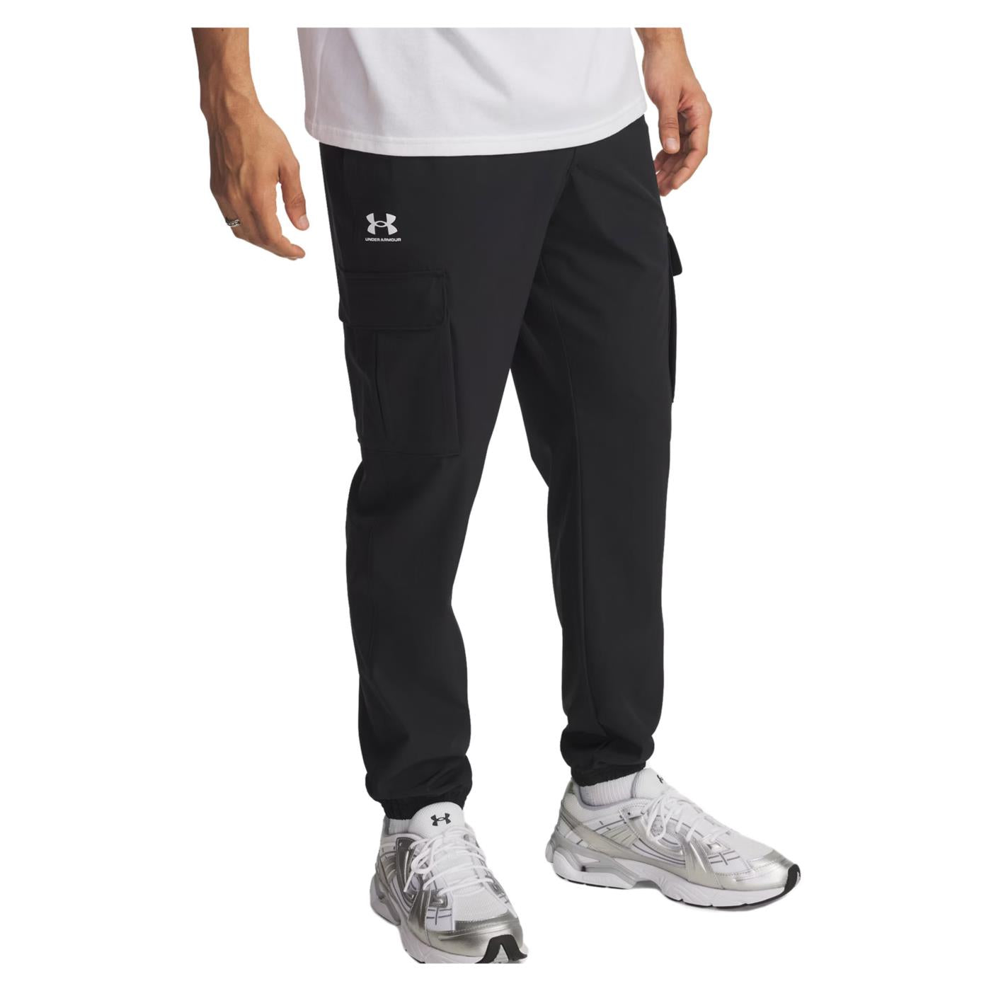 UNDER ARMOUR VIBE WOVEN CARGO PANTS - Nero - immagine principale