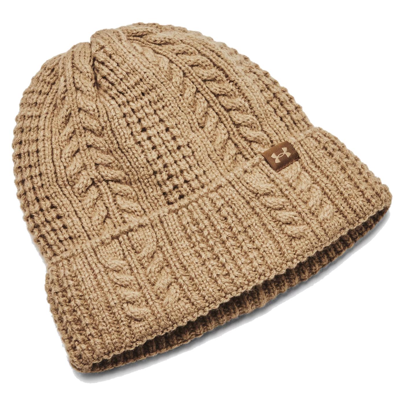 UNDER ARMOR W HALFTIME CABLE KNIT HAT