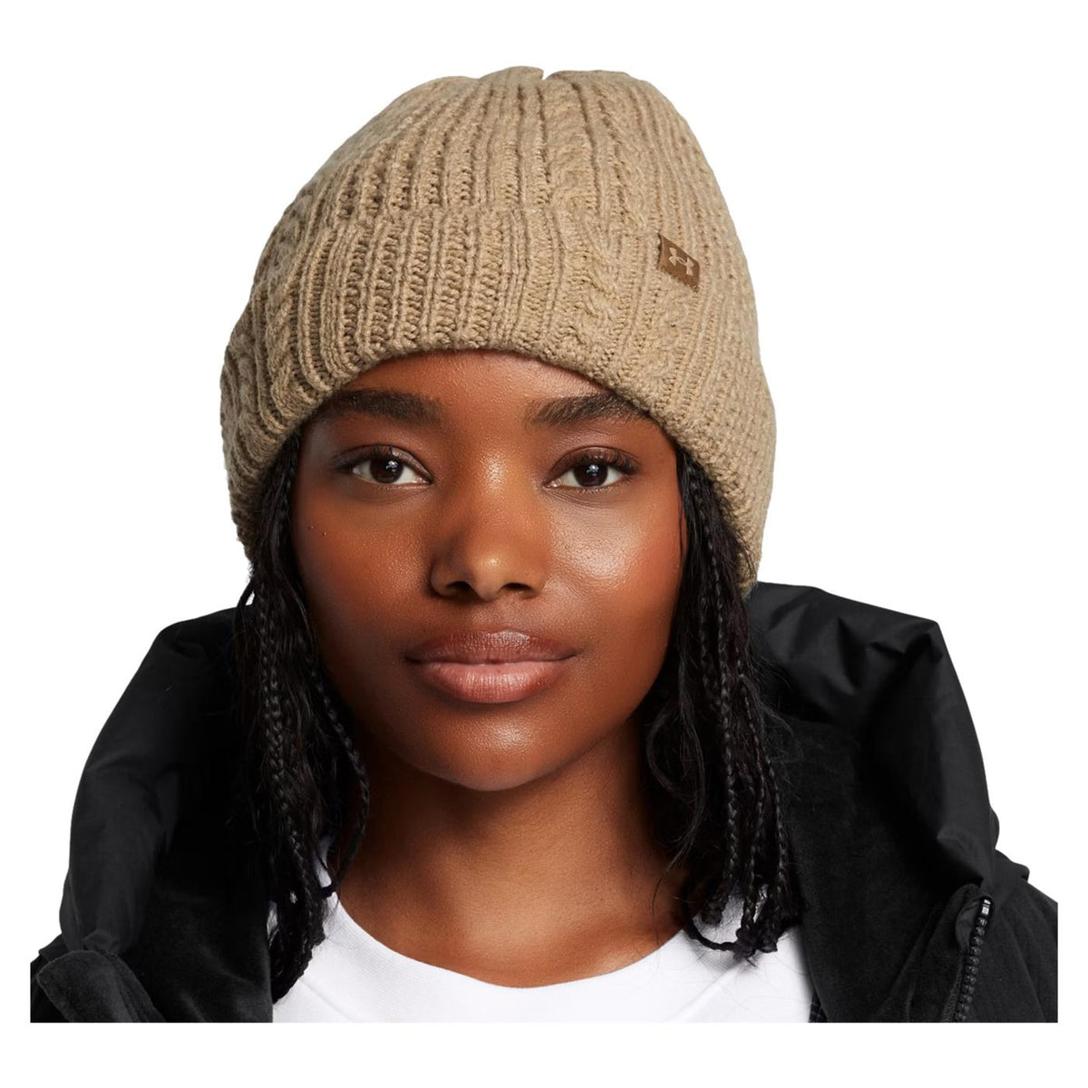 UNDER ARMOR W HALFTIME CABLE KNIT HAT - seconda immagine