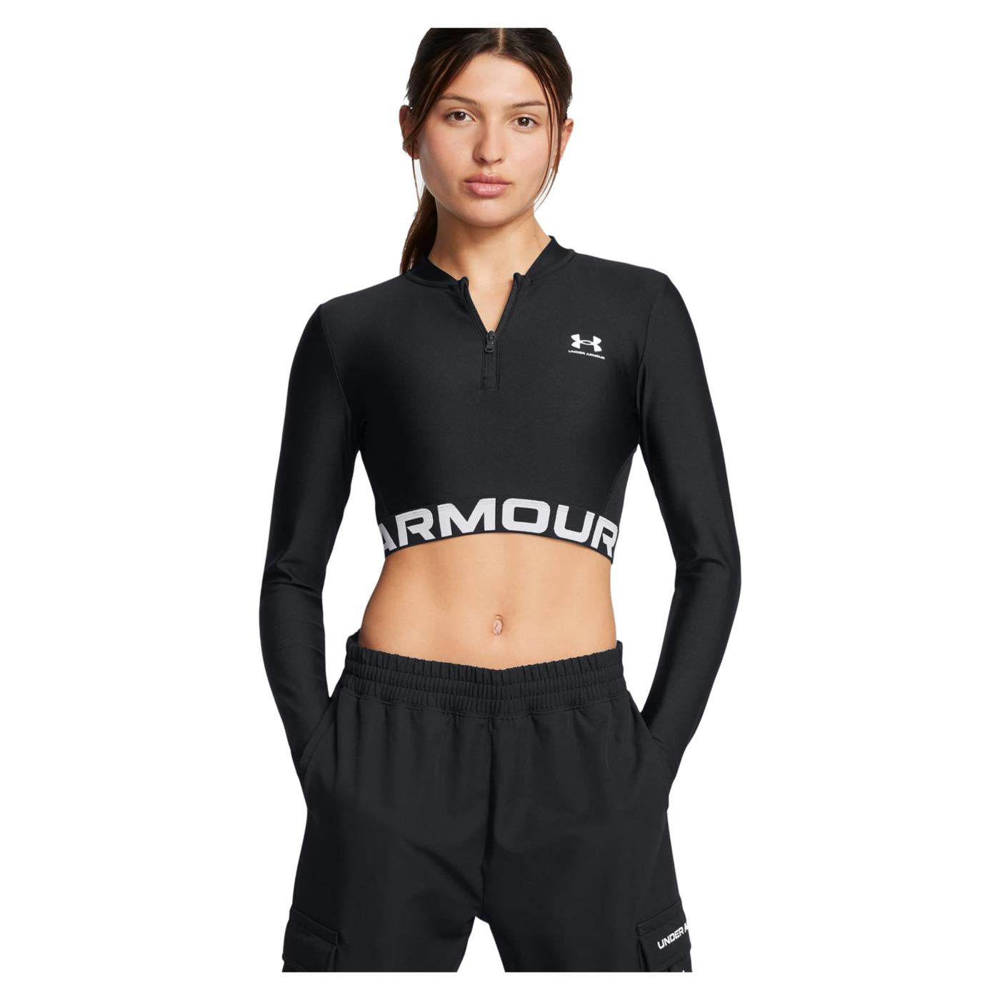UNDER ARMOUR HEATGEAR RIB HALF ZIP LS