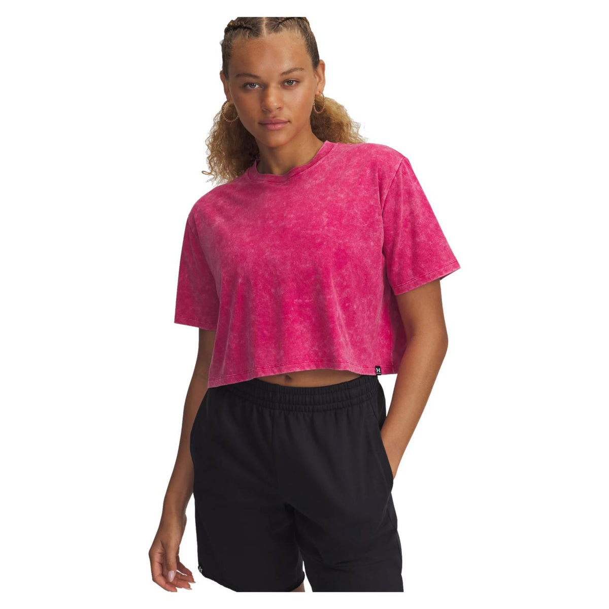 UNDER ARMOR W RIVAL WASH SS TEE