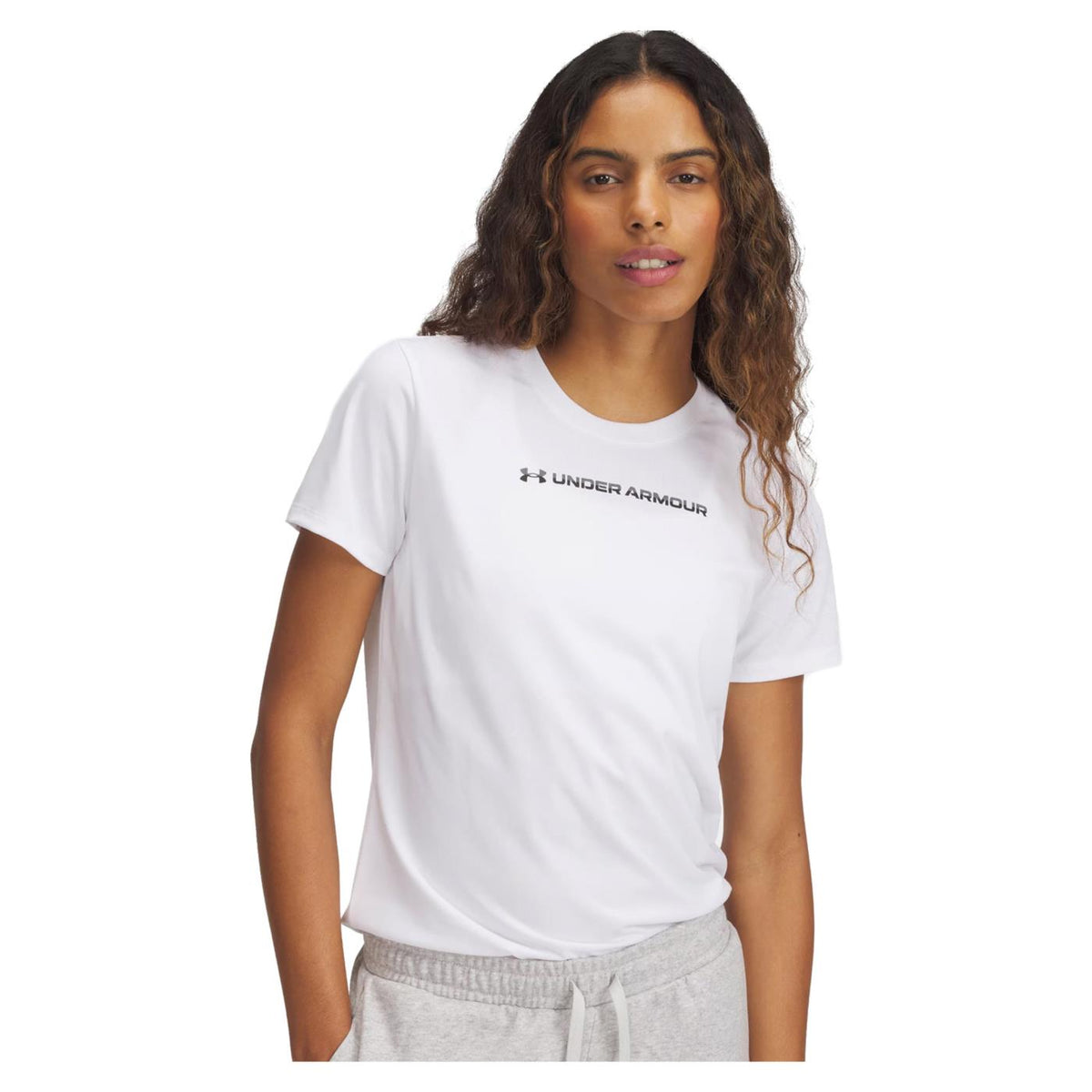UNDER ARMOR W TECH PTH GRAPHIC SS TEE