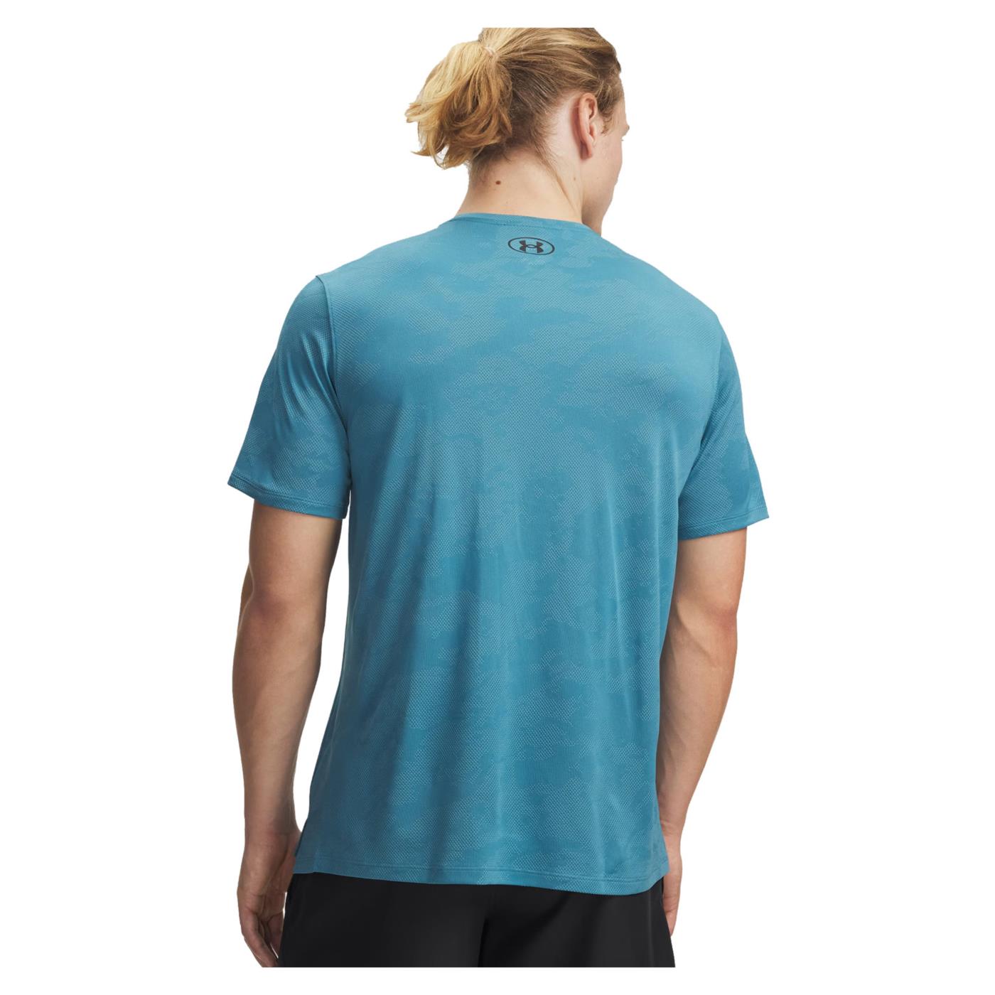 UNDER ARMOUR TECH VENT JACQUARD SS TEE - Turchese - vista 2