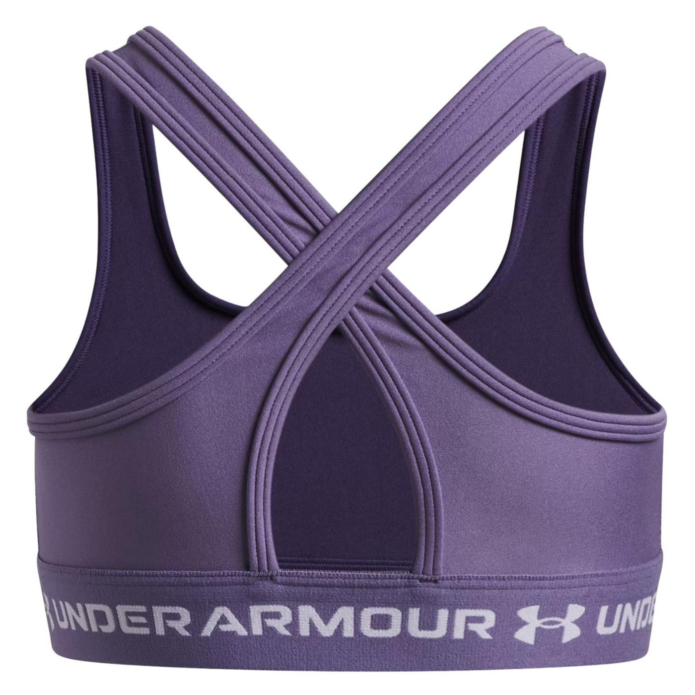 UNDER ARMOUR GIRL CROSSBACK BRA - Viola - vista 2