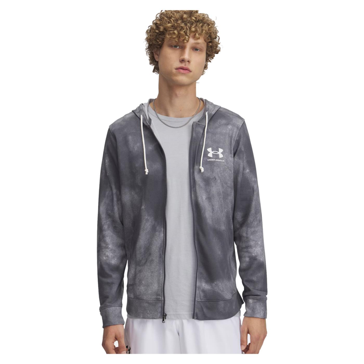 UNDER ARMOUR RIVAL TERRY AOP FULL ZIP