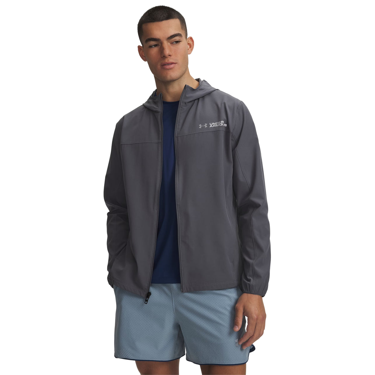 UNDER ARMOUR VELOCITI STORM JACKET - Grigio scuro - immagine principale