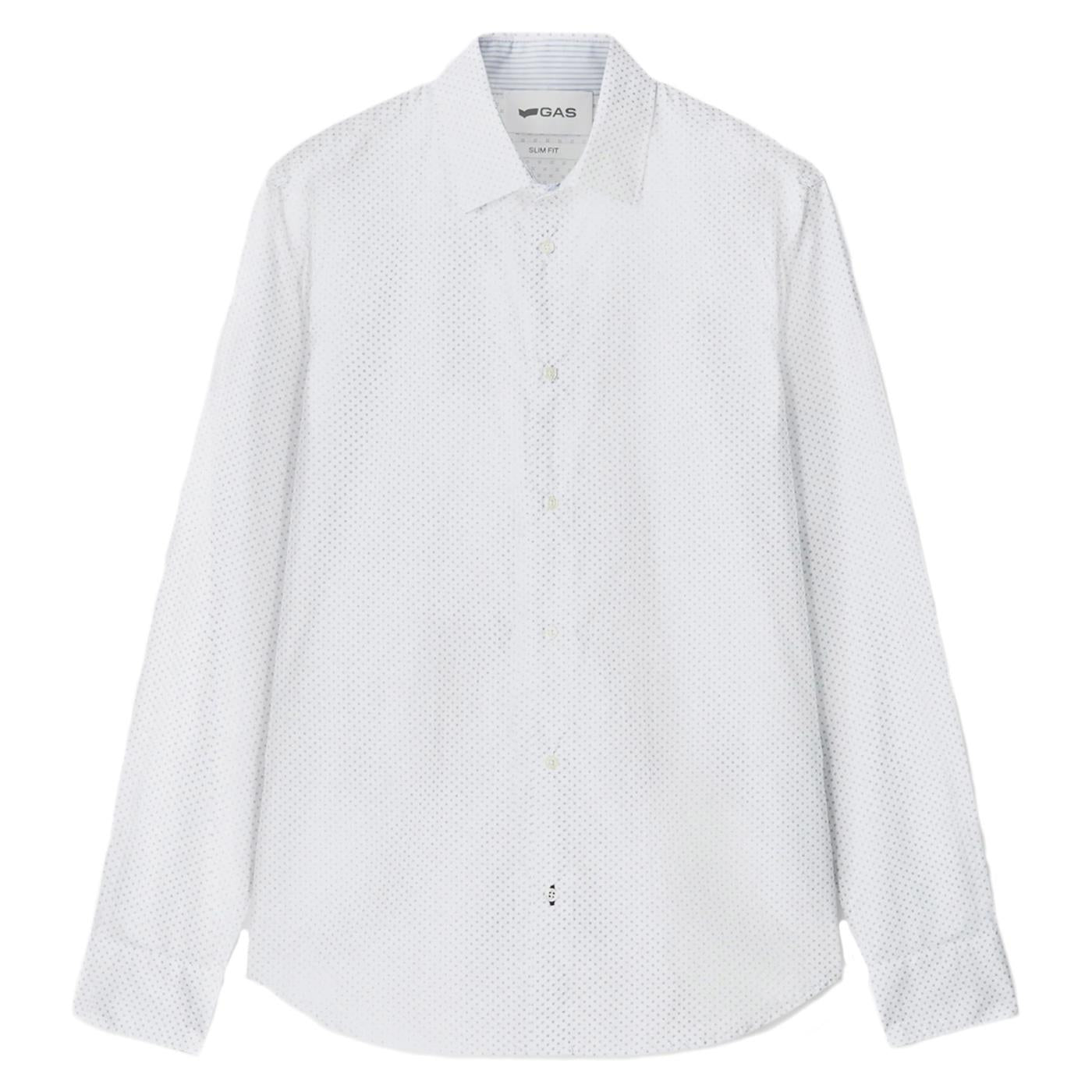 GAS SHIRT ML KIN MICRO PRINT