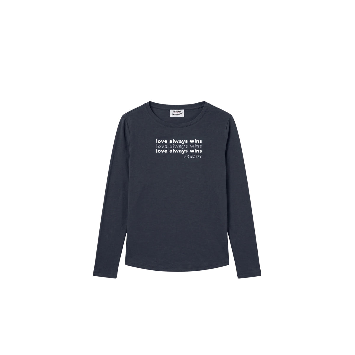 FREDDY T-SHIRT DONNA ML JERSEY - Grigio scuro - immagine principale