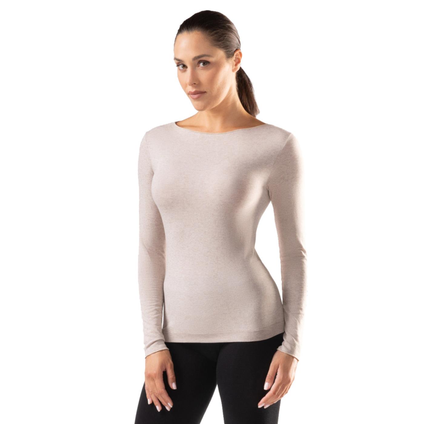 IRON-IC CASHMERE CREW LS WOMAN