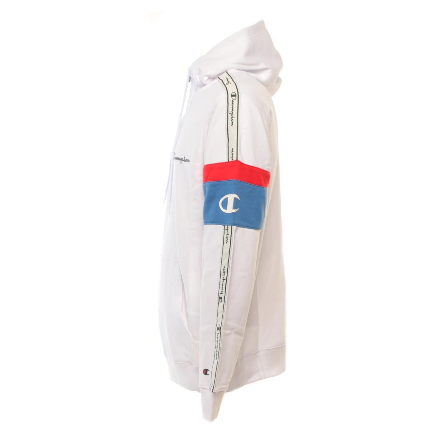 CHAMPION FELPA MEZZA ZIP CAPPUCCIO
