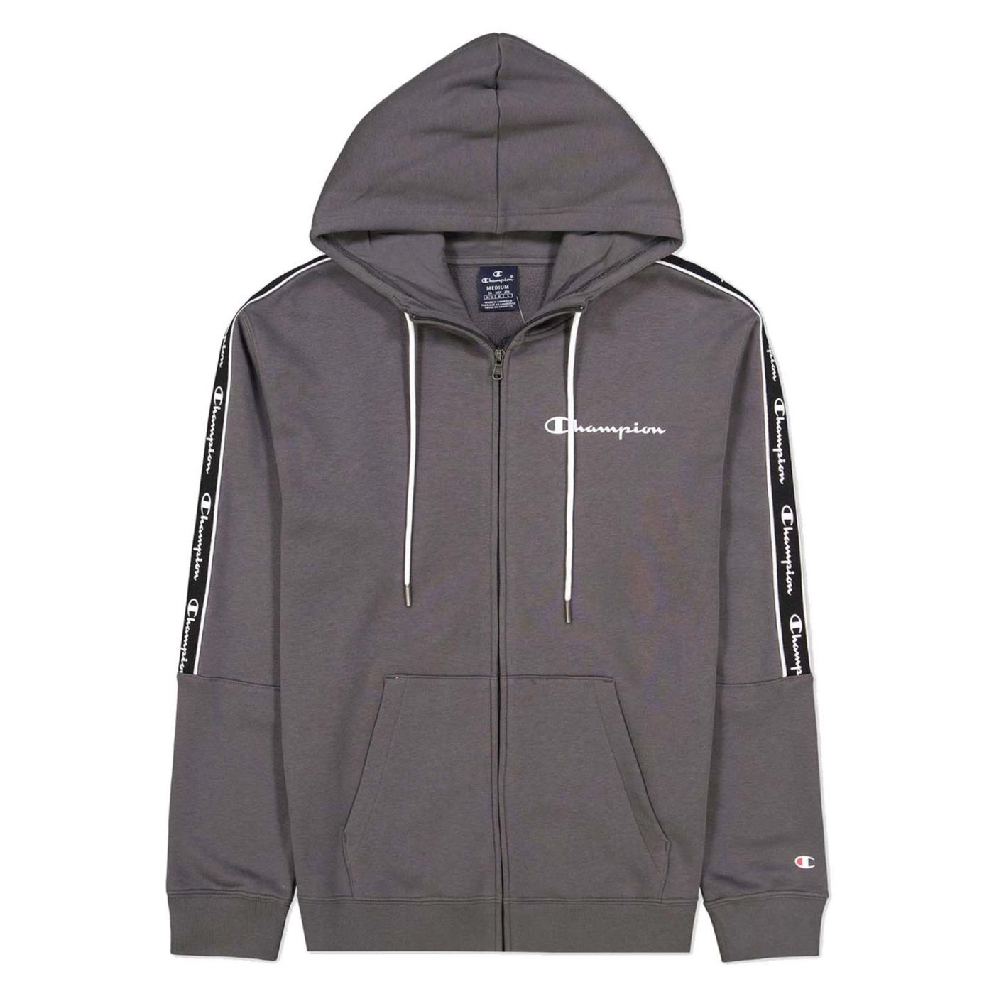 CHAMPION HOODED FZ SWEATSHIRT - Grigio scuro - immagine principale