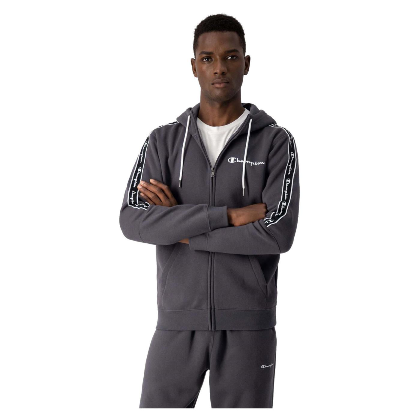 CHAMPION HOODED FZ SWEATSHIRT - Grigio scuro - vista 2