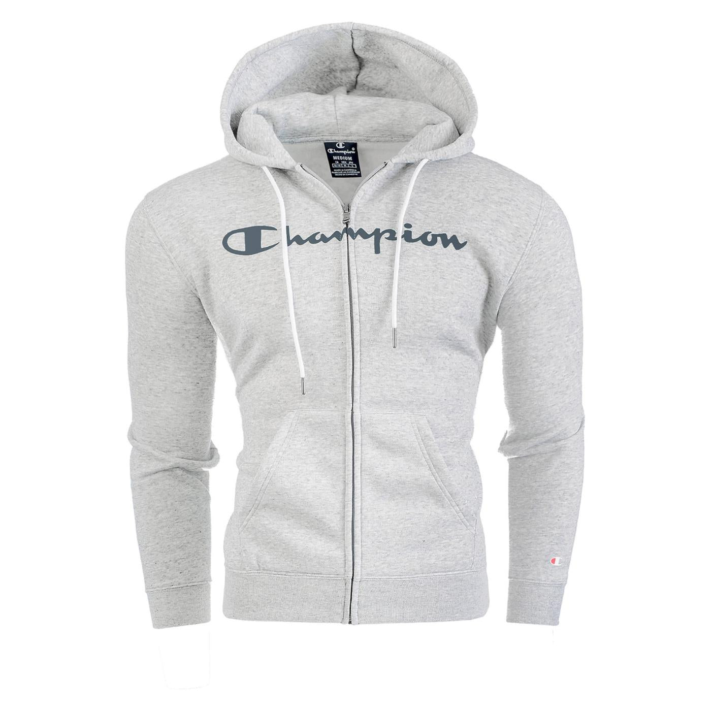 CHAMPION HOODED FZ SWEATSHIRT - Grigio chiaro - immagine principale