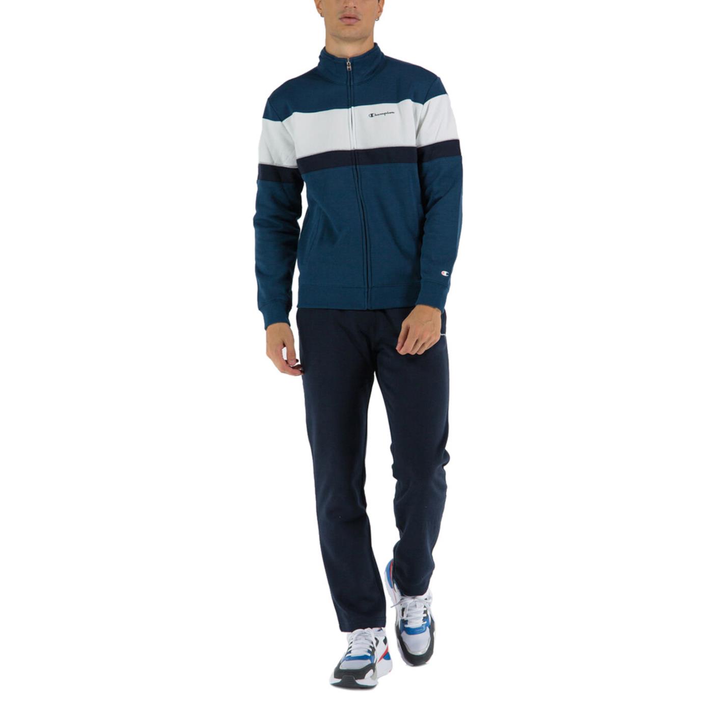 CHAMPION FULL ZIP SUIT - Blu - vista 2