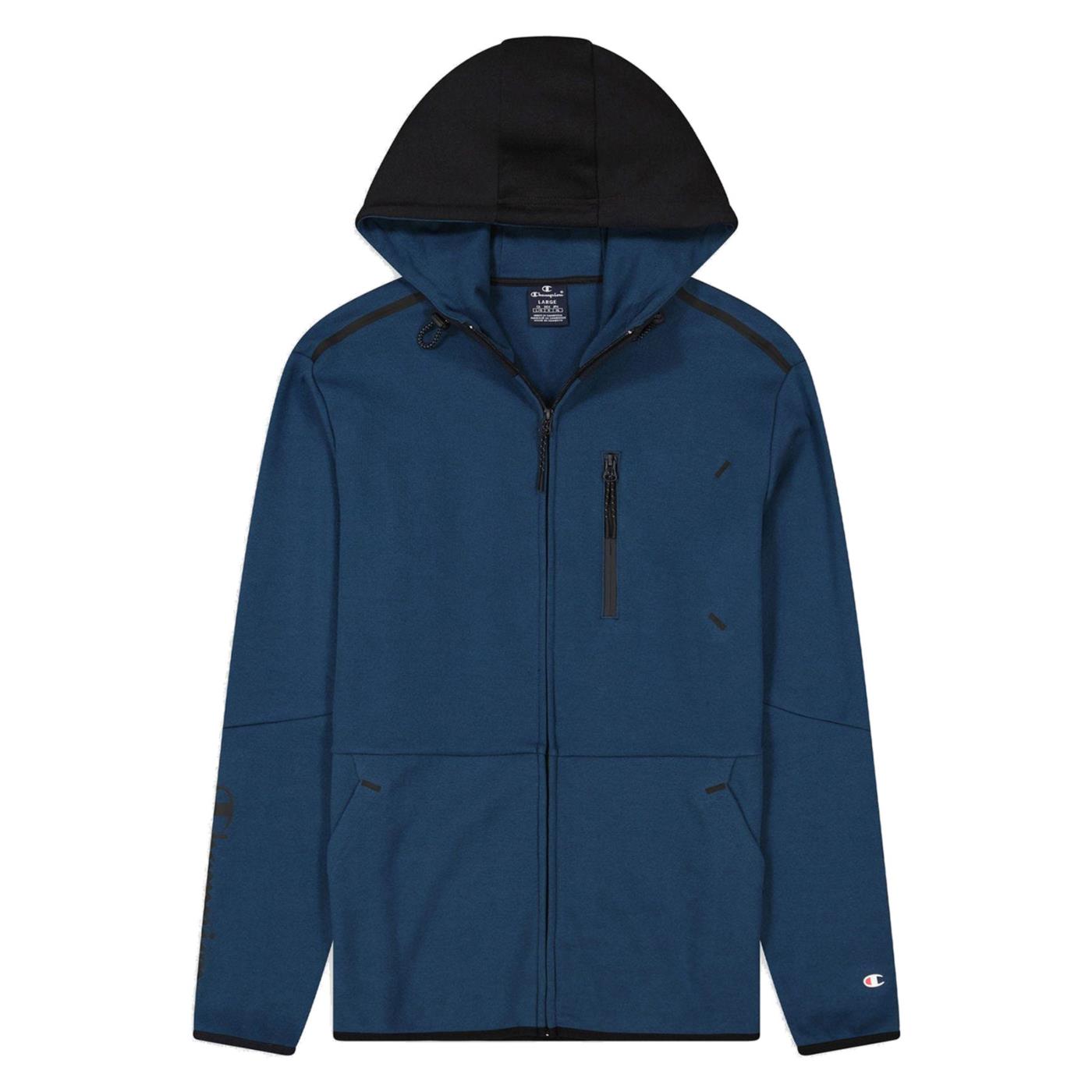 CHAMPION HOODED FZ SWEATSHIRT - Blu - immagine principale