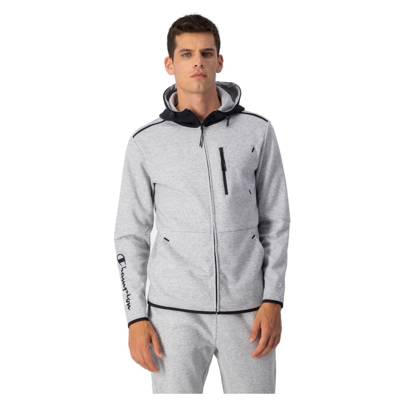 CHAMPION HOODED FZ SWEATSHIRT - Grigio chiaro - vista 2