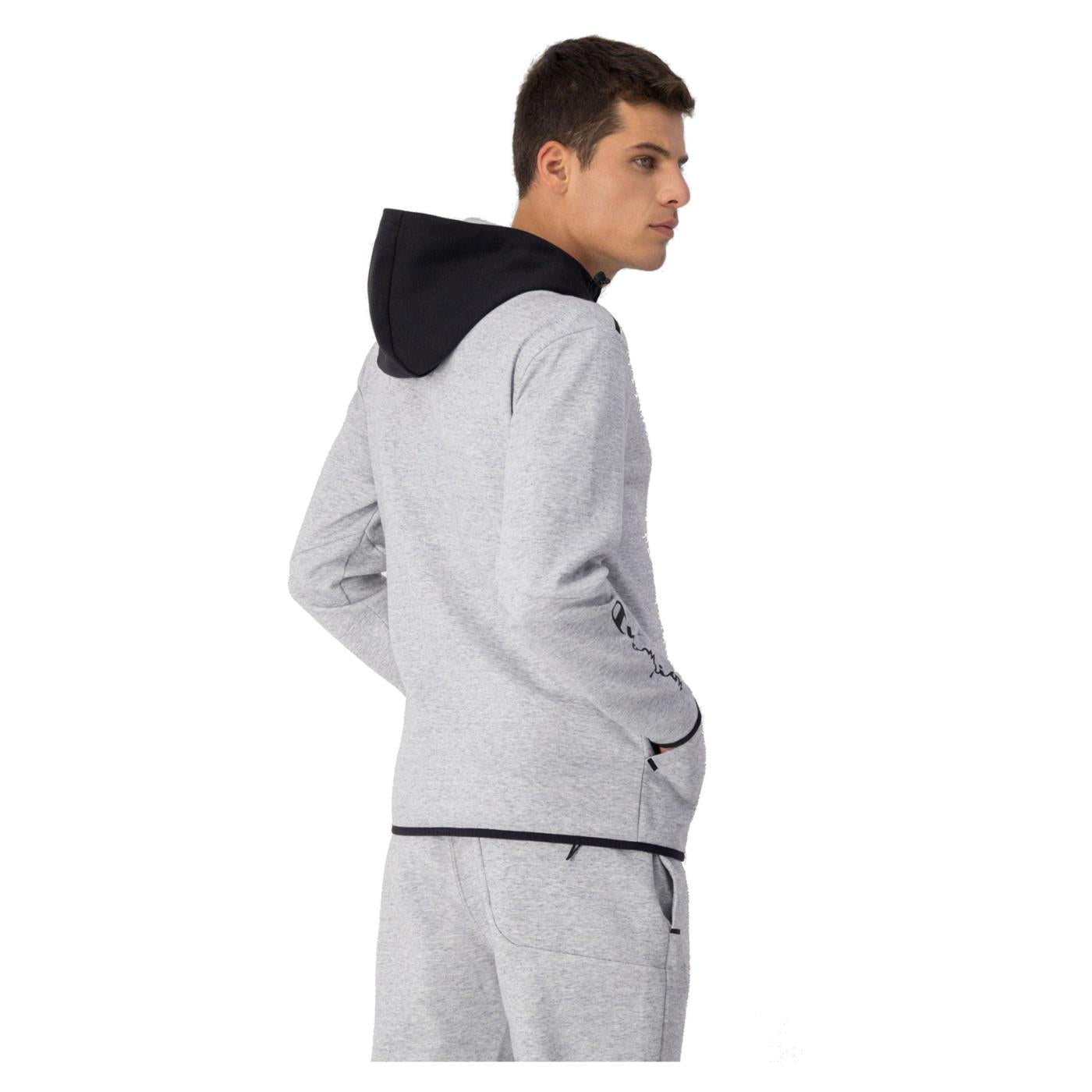 CHAMPION HOODED FZ SWEATSHIRT - Grigio chiaro - vista 3