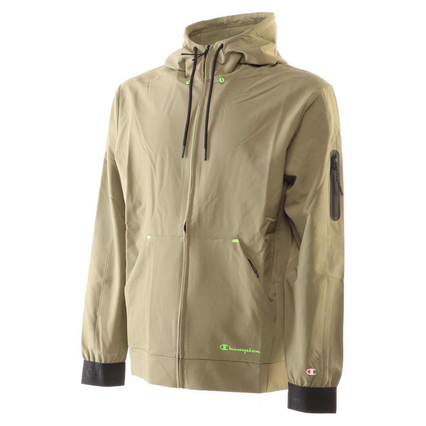 CHAMPION HOODED FZ SWEATSHIRT - Verde militare - vista 2
