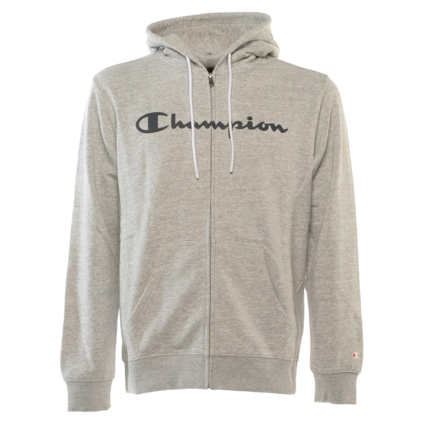 CHAMPION HOODED FZ SWEATSHIRT - Grigio chiaro - immagine principale