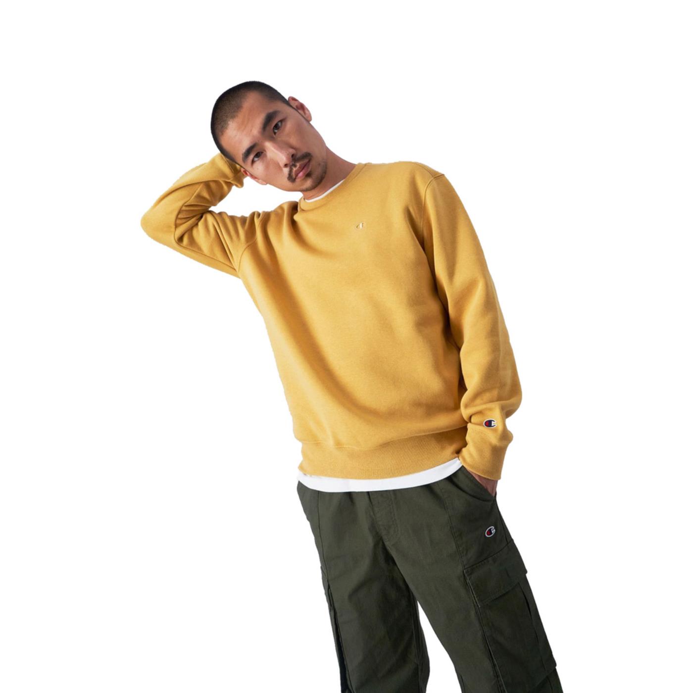 CHAMPION CREWNECK SWEATSHIRT - Giallo - vista 2