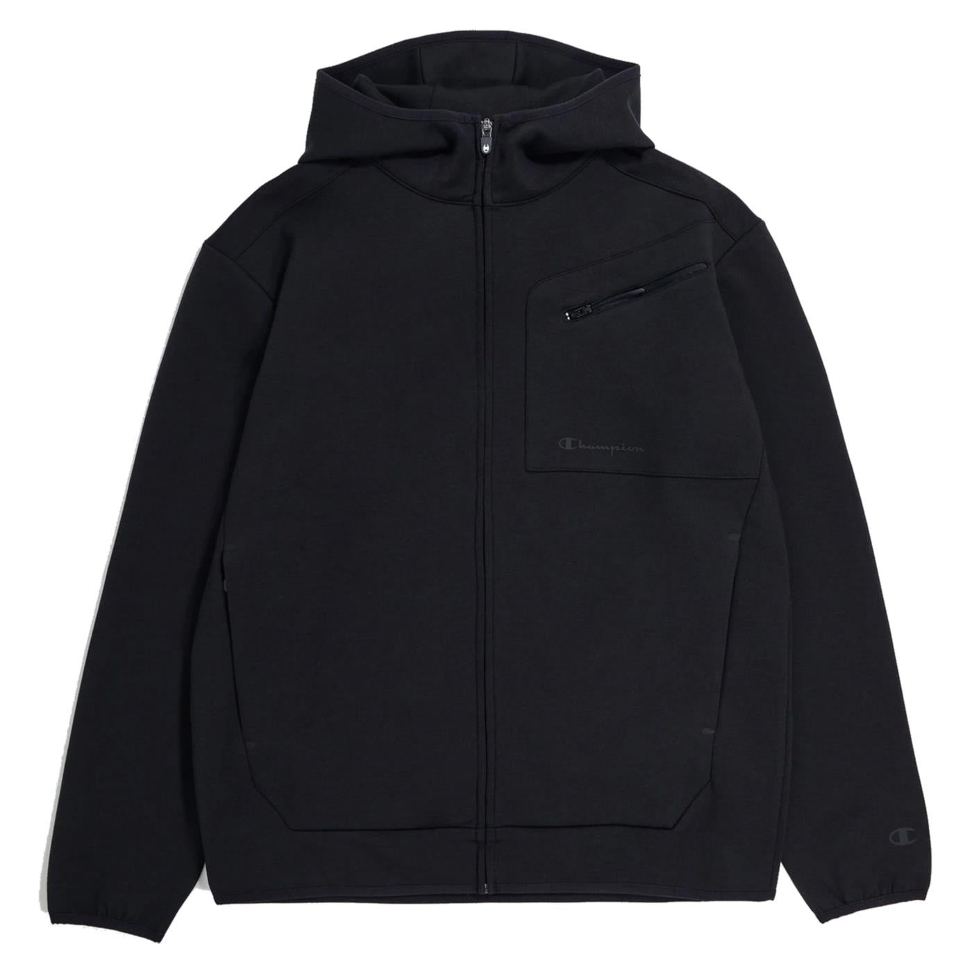 CHAMPION HOODED FULL ZIP SWEATSHIR - Nero - immagine principale