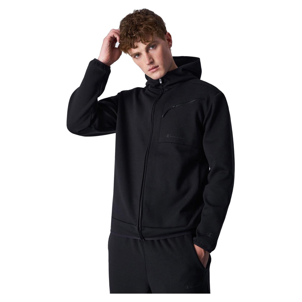 CHAMPION HOODED FULL ZIP SWEATSHIR - seconda immagine
