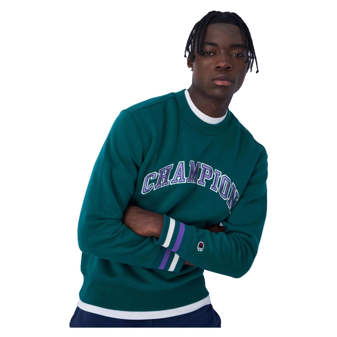 CHAMPION CREWNECK SWEATSHIRT - Verde - vista 4