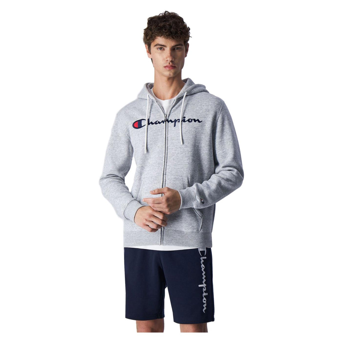 CHAMPION HOODED FULL ZIP SWEATSHIR - seconda immagine