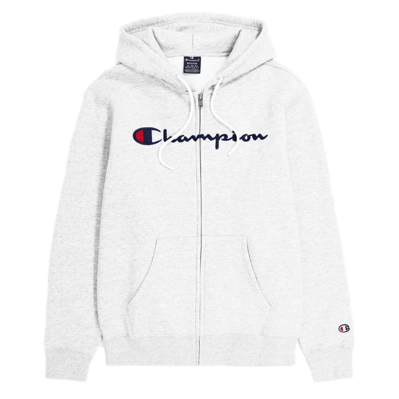 CHAMPION HOODED FULL ZIP SWEATSHIR - Bianco - immagine principale