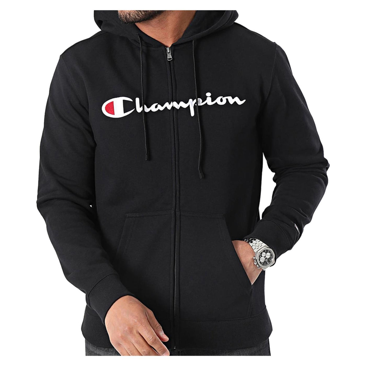 CHAMPION HOODED FZ SWEATSHIRT - seconda immagine