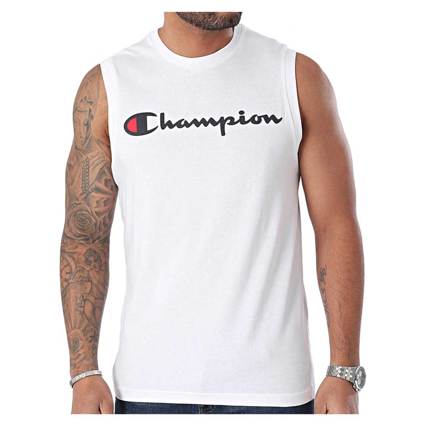 CHAMPION SLEEVELESS CREWNECK TEE