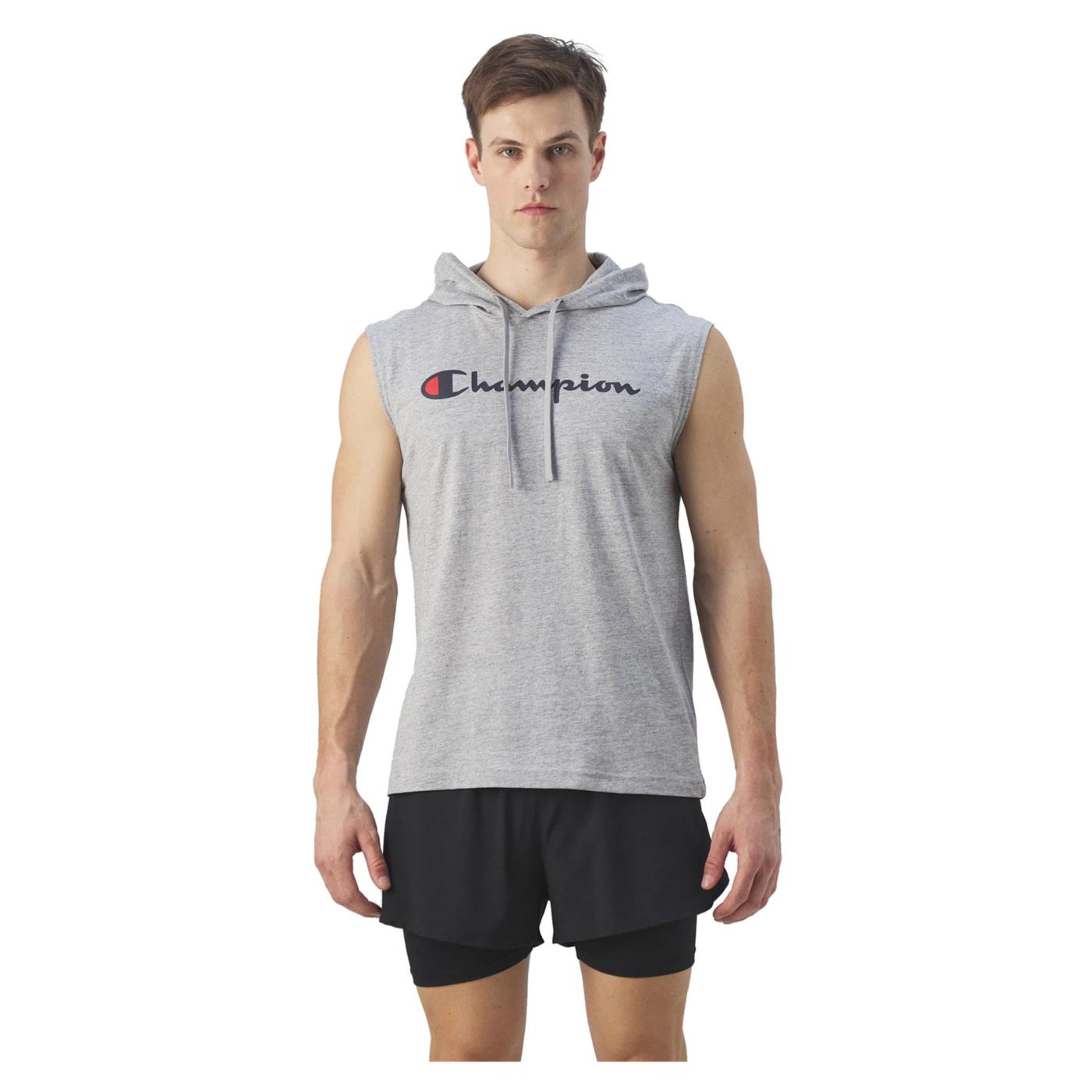 CHAMPION HOODED SLEEVELESS T-SHIRT