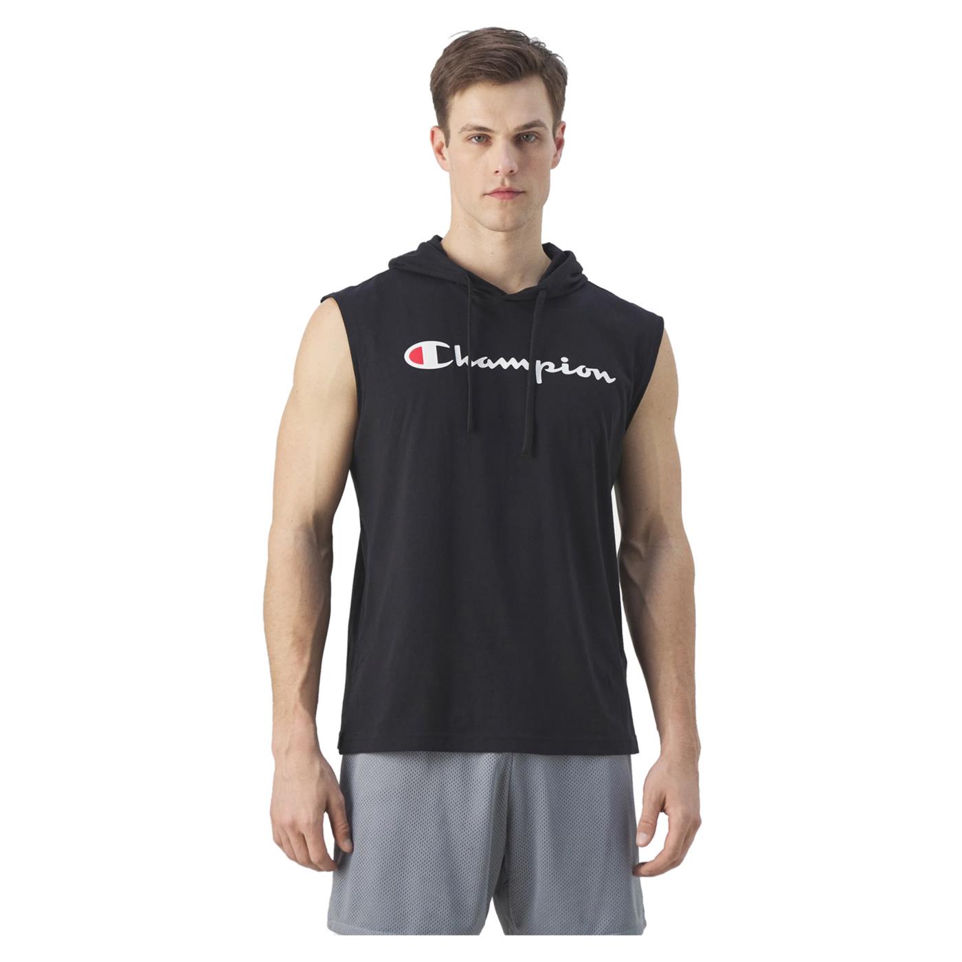 CHAMPION HOODED SLEEVELESS T-SHIRT