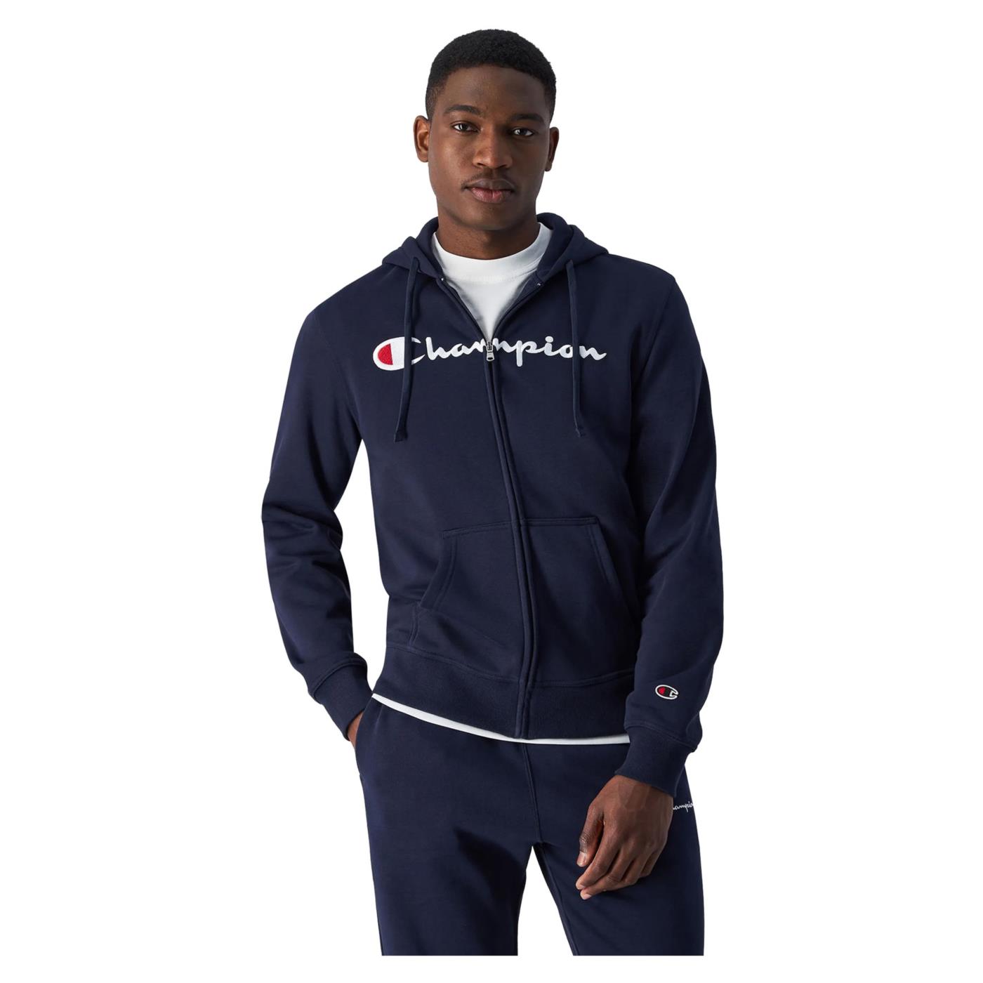 CHAMPION HOODED FZ SWEATSHIRT