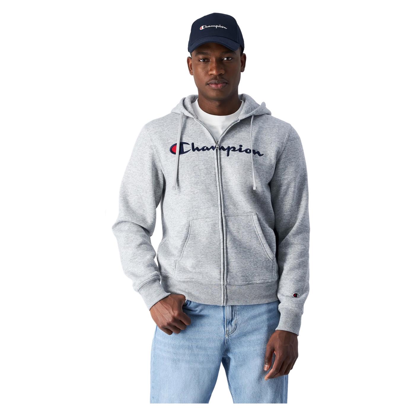 CHAMPION HOODED FZ SWEATSHIRT